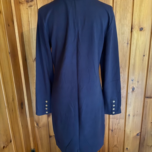 Lilly Pulitzer Navy Blue Dress with Cream Embroidery - Picture 3 of 4